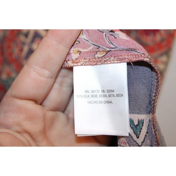 Anthropologie Kachel silk button front boho maxi dress size 2 - Picture 7 of 10